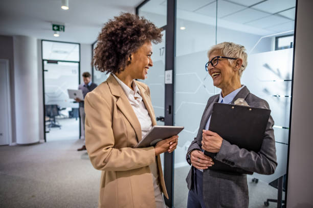istock Colleagues having a discussion in an office 1334248139