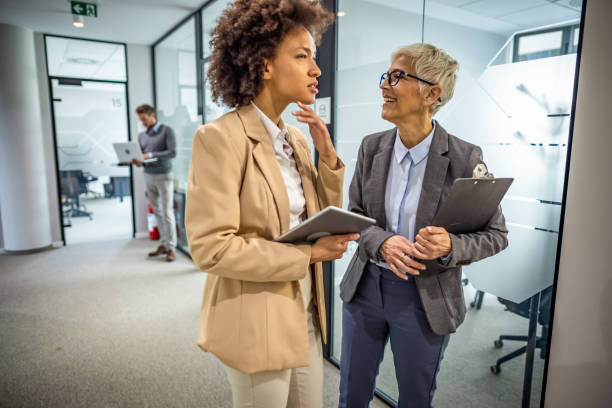 istock Colleagues having a discussion in an office 1334248273