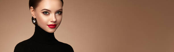 istock Beauty model with perfect makeup 1334248695