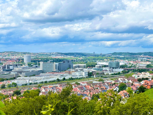Stuttgart view, seen from the Rotenberg