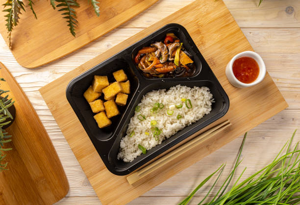 istock Rice with tofu and vegetable stew 1334249629