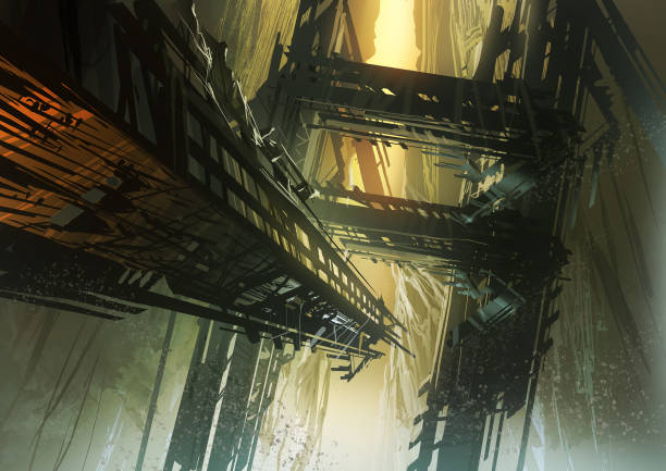istock digital illustration of fantasy science fiction landscape 1334251193