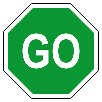 Go and stop sign
