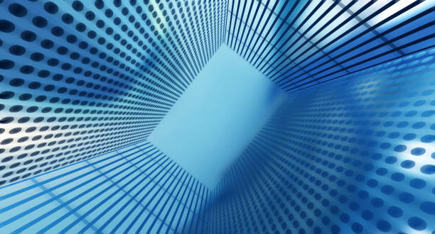 istock Abstract Background Blue tunnel particle 1334255699