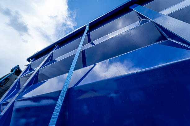 istock Large grain truck at the blue sky background 1334256104