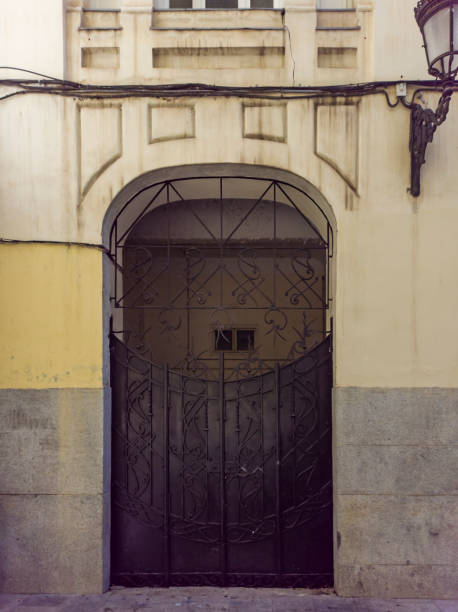 istock Old closed metal door 1334259028