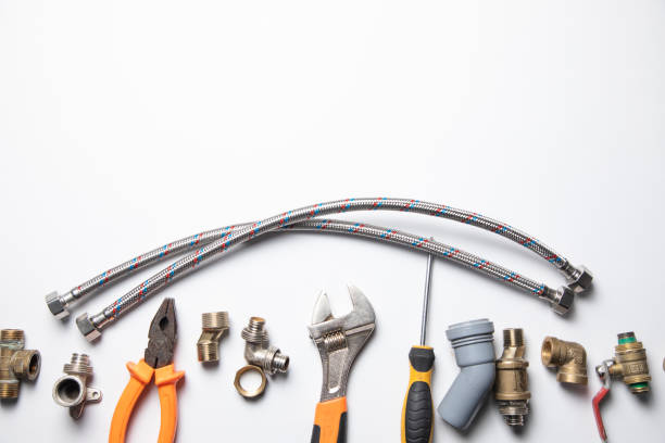 istock Set of plumbing and tools 1334260984