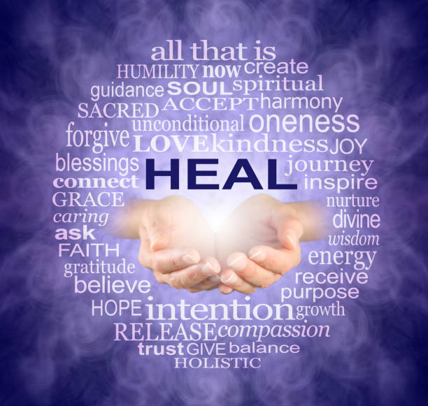 istock Circle of Healing Words Tag Cloud 1334261100