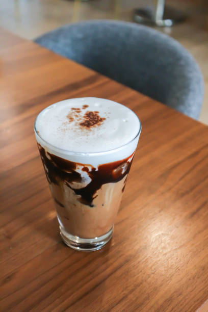 istock chocolate or iced chocolate, iced coco or mocha coffee 1334264426