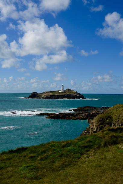 istock Godrevy lighthouse, Gwithian, Cornwall, UK 1334264627