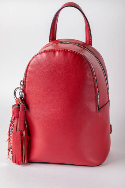 istock Fashionable female backpack on a white background. 1334270658