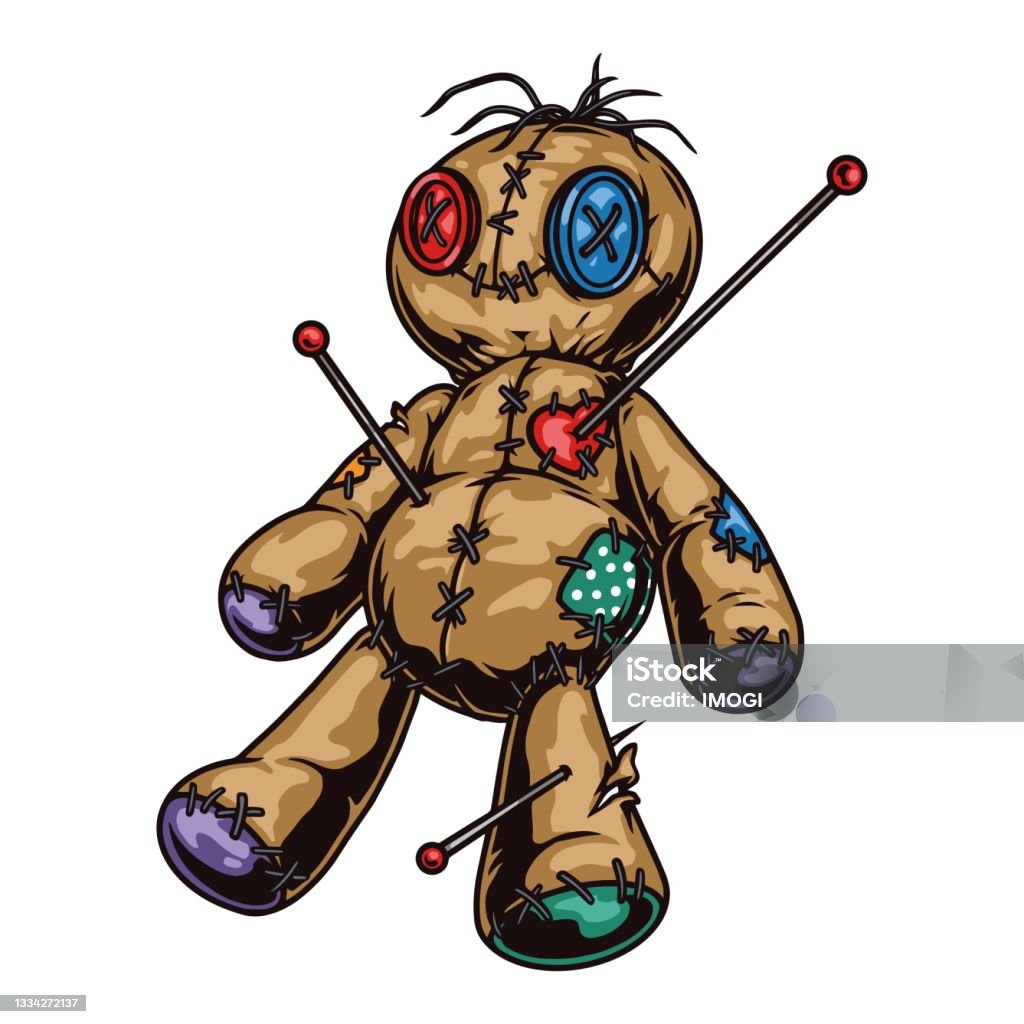 Cute Voodoo Doll Collection Stock Illustration Download Image Now Doll,  Spooky, Voodoo IStock