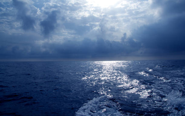 istock blue sea in stormy dramatic sky day 1334276454