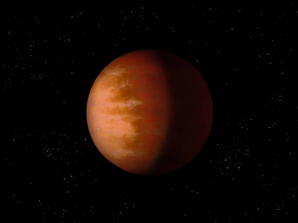 istock super-earth planet, realistic exoplanet, earth-like planet in far space 1334287286