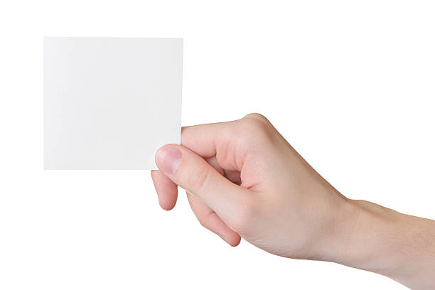istock Paper card in man hand 133429013