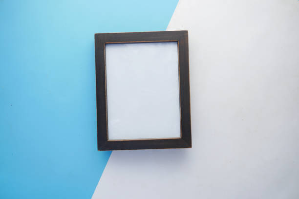 istock top view of empty frame on color background 1334291234