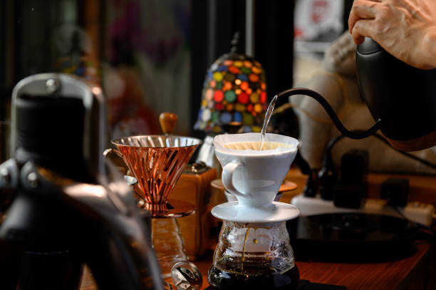 istock The barista is making coffee in a drip method for customers. 1334299698