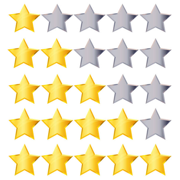 ilustrações de stock, clip art, desenhos animados e ícones de vector golden rating stars set. gold and silver star collection to  rank hotel, restaurant, product - rank first place podium number 1