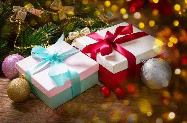 istock Christmas or New Year gift boxes 1334308172