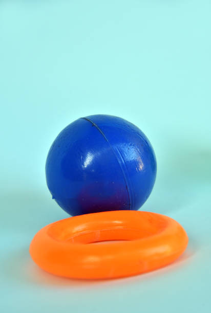 istock Kids toy,plastic ball and ring isolated on color background 1334311955