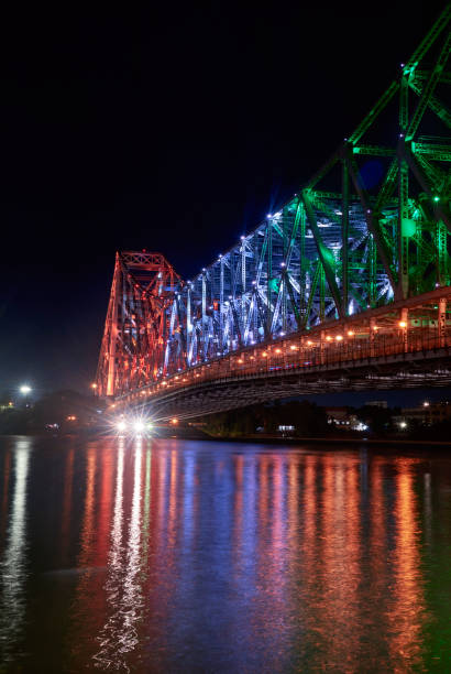 75th independence day celebration of india - vertical lift bridge imagens e fotografias de stock