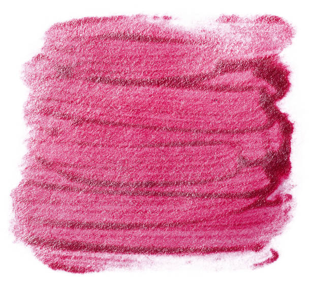 istock The acrylic stain is red. Element on white background 1334312477