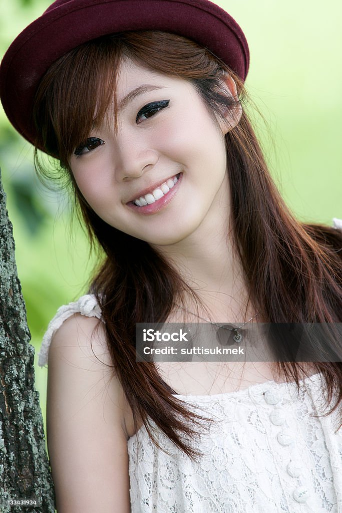 Retrato de niña asiática - Foto de stock de Adolescente libre de derechos