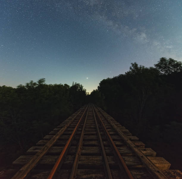 istock Night Skies Above Railroad 1334320918