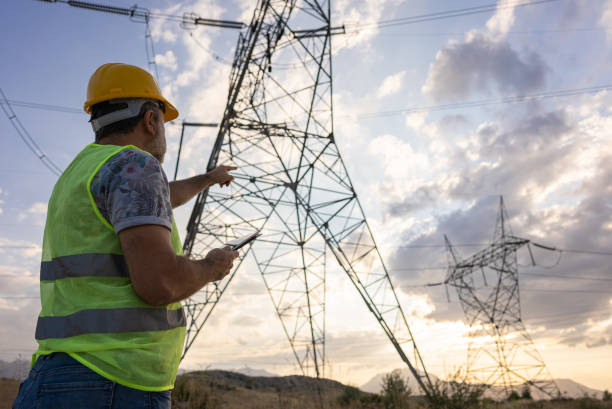 istock Engineers in front of power plant using digital tablet 1334339106