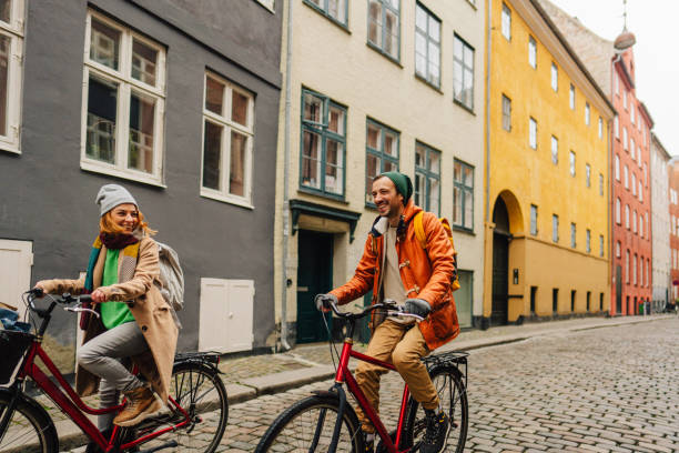 istock Couple enjoying the city ride 1334344547