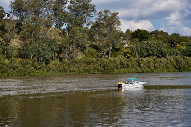 istock Sunday afternoon boating on the river, Fig Tree Pocket, Queensland 1334356786