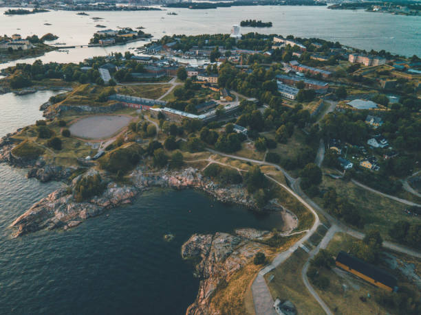 istock Drone Views from around Suomenlinna in Helsinki, Finland 1334365143