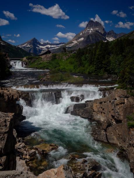 istock swiftcurrent falls, glacier national park 1334371171