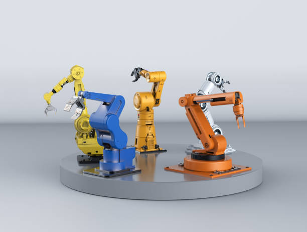 istock group of robotic arms 1334378187