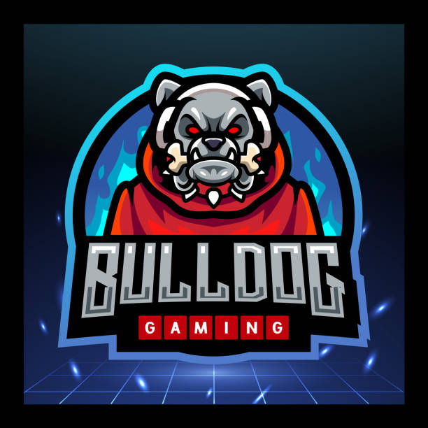 Bulldog gaming mascot. sports emblem design Bulldog gaming mascot. sports emblem design.0. pit bull power stock illustrations