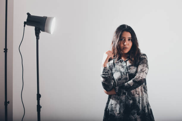 istock Model posing in a photo shoot 1334383891