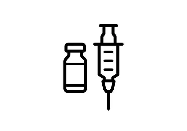 Vector illustration of Vaccine Icon