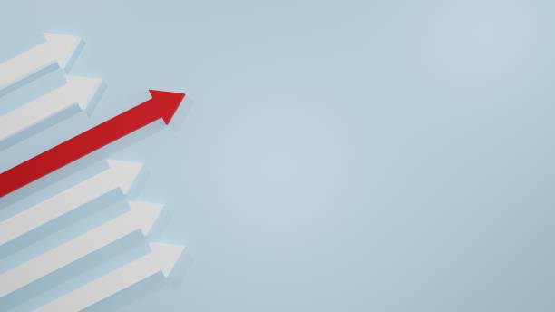 istock Business arrow target direction up for growth success 1334409816