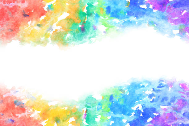 istock abstract rainbow color line, natural watercolor texture background, vector illustration, new year image 1334411693