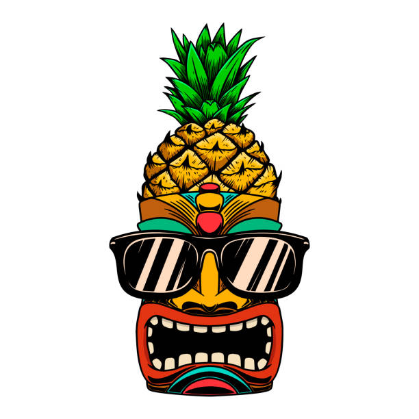 Colorful Pineapple Vintage Illustration T-Shirt Colorful Pineapple Vintage Illustration T-Shirt