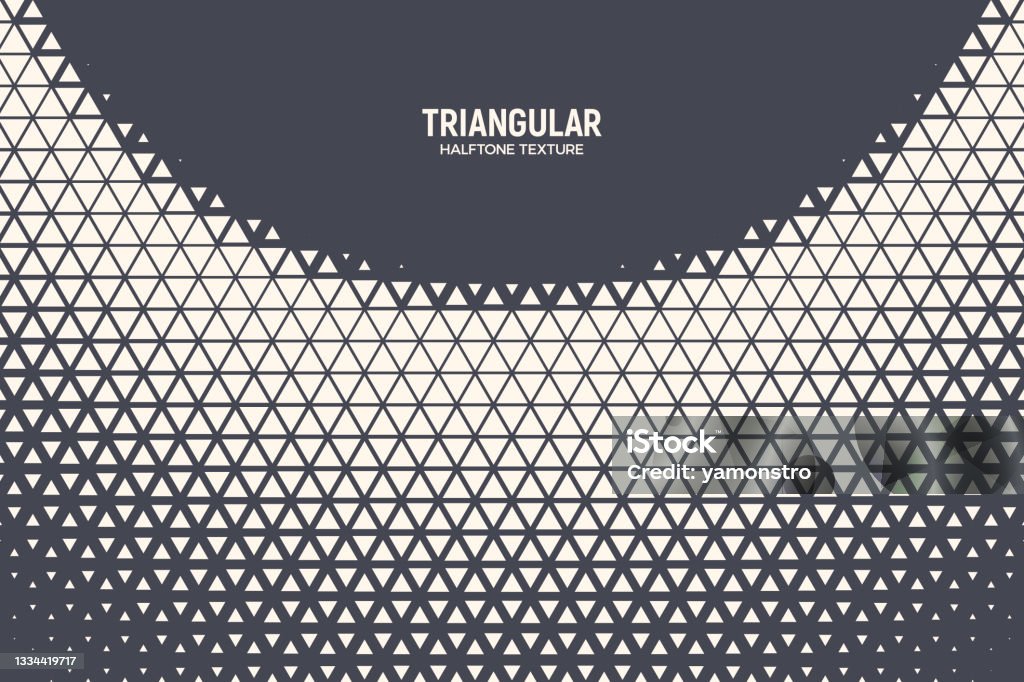 Triangular Halftone Pattern Vector Geometric Technology Abstract ...