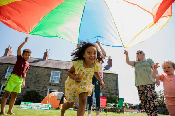istock Parachute Games on a Sunny Day 1334422184