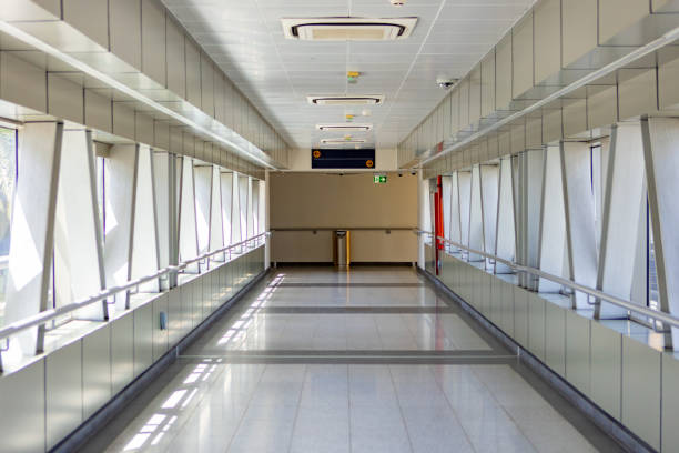 istock The empty corridor hallway to the train station 1334423478