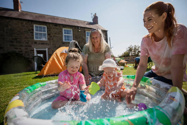 istock Water Fun in the Paddling Pool 1334431949
