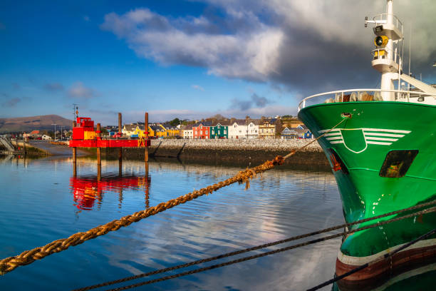 Scenery of Dingle seaport in County Kerry. Ireland