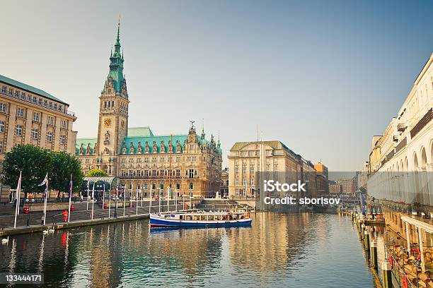 Hamburg Stock Photo - Download Image Now - Hamburg - Germany, Germany, Binnenalster Lake
