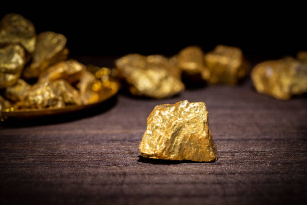 istock Gold concept, close-up of large gold nuggets 1334456741