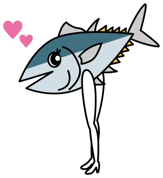 Vector illustration of Fish character (tuna, first, hamachi, bonito) illustration vector
Character of the fish(Pacific bluefin tuna, yellowtail, yellowtail, bonito) illustration vector