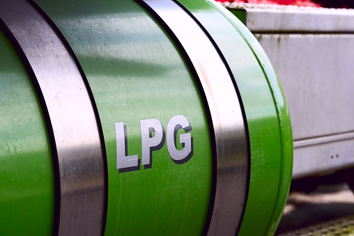 A tank for LPG gas