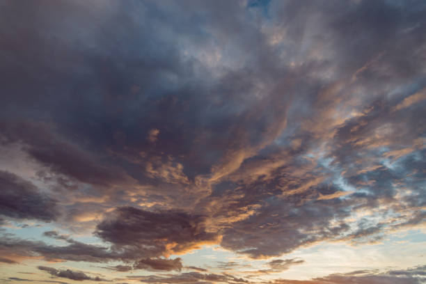 istock Amazing cloudscape on the sky at sunset time. 1334461481